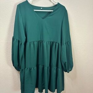 Chic Teal Women's Tunic Dress